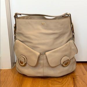 Anya Hindmarch Beige Leather Bag